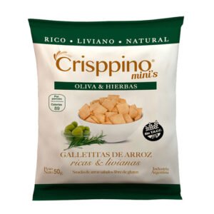 CRISPINO SNACK ARROZ HIERBAS X 50 GR