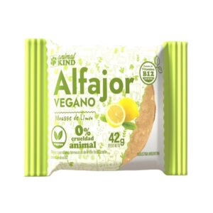 ANIMAL KING ALFAJOR LIMON BAÑADO APTO VEGANO X42GR