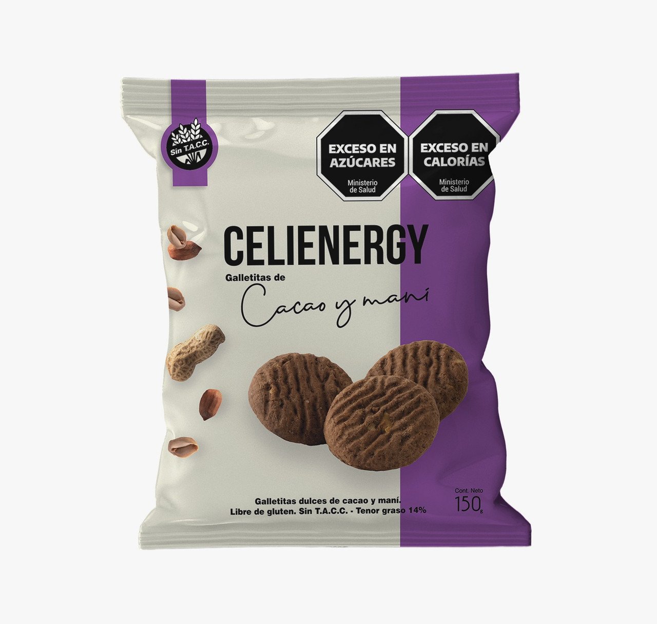 CELIENERGY GALLETITAS CACAO/MANI