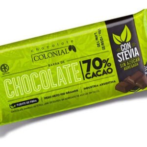 COLONIAL CHOCO STEVIA 70%