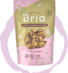 BRIA AVENA Y QUINOA COOKIES PISTACHO